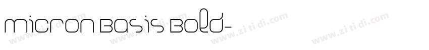Micron Basis Bold字体转换